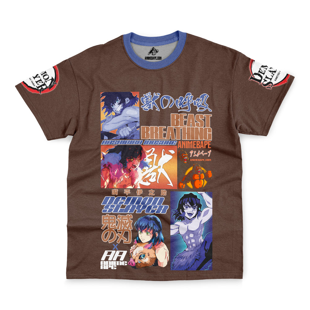 Streetwear Hashibira Inosuke V2 Demon Slayer T-Shirt