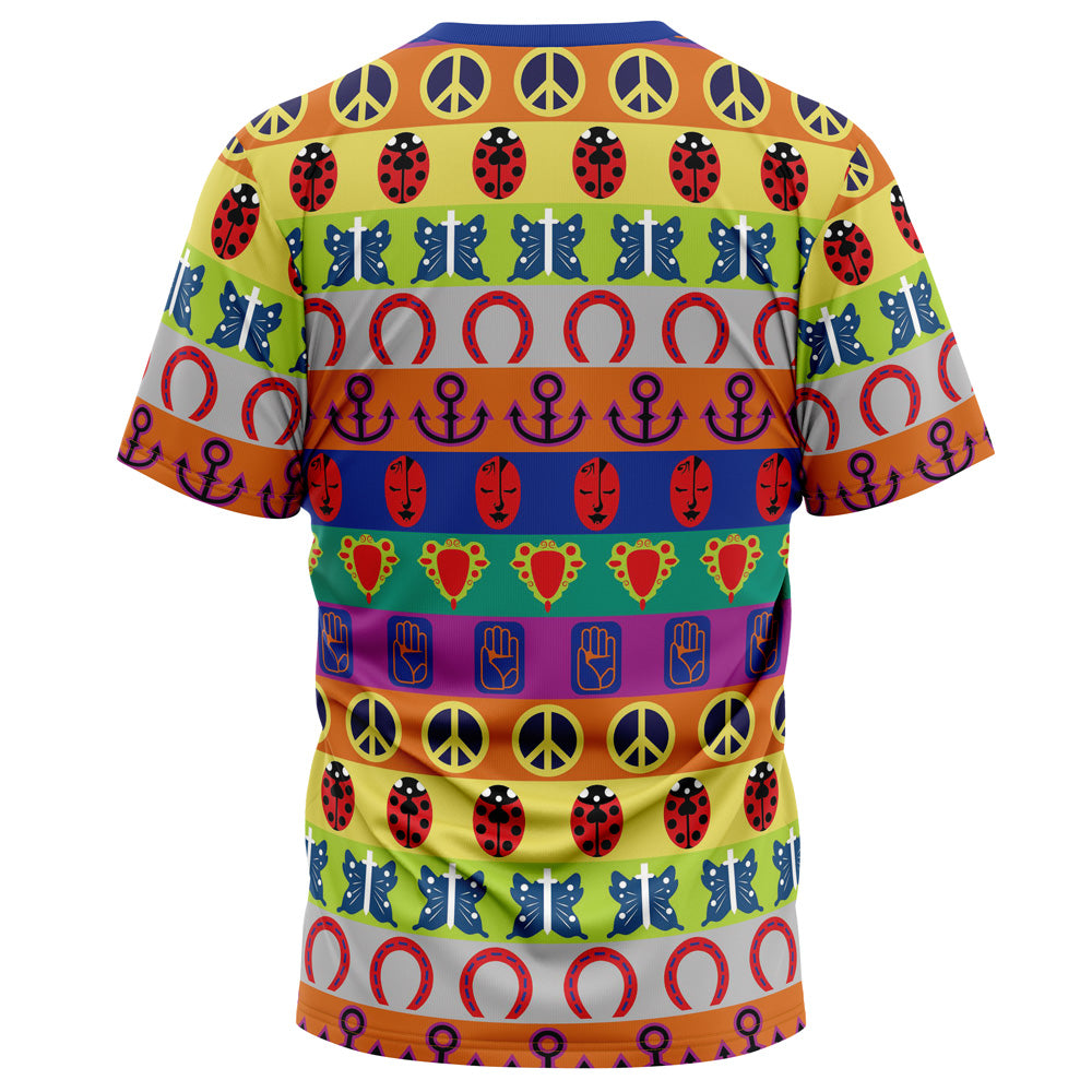 All Symbols Pattern Jojo’S Bizarre Adventure T-Shirt