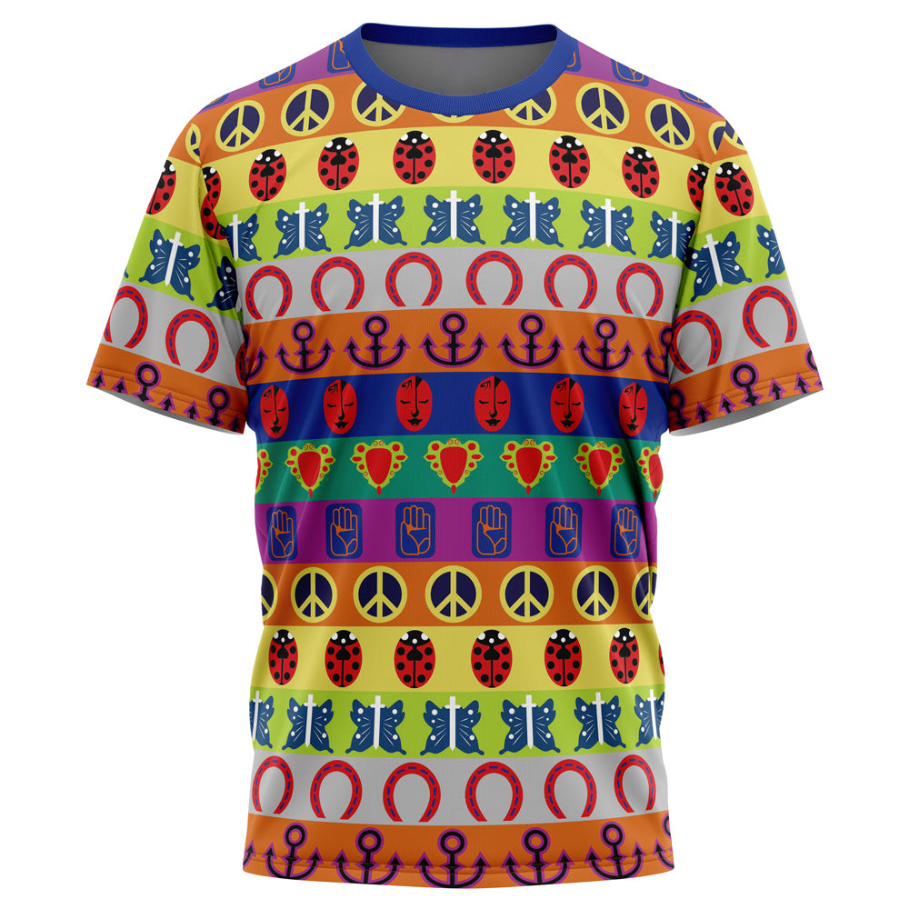 All Symbols Pattern Jojo’S Bizarre Adventure T-Shirt