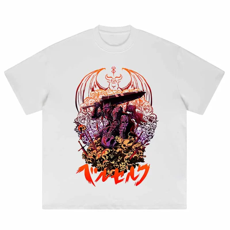 Berserk Anime Branded Struggler Retro Graphic T-Shirt