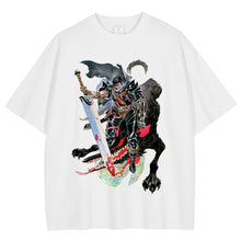 Load image into Gallery viewer, Berserk Guts Wolf Vengeance Retro Graphic Tee T-Shirt