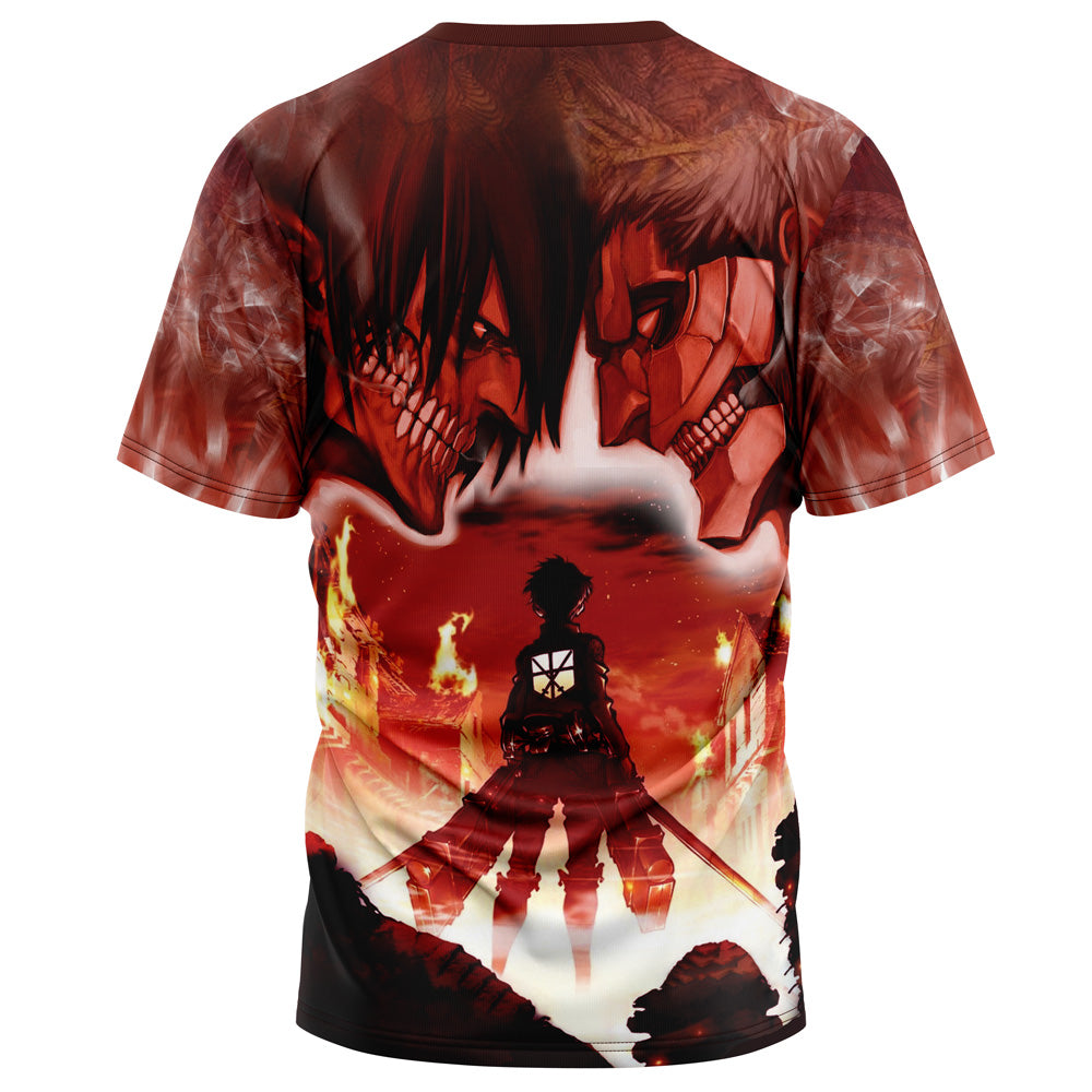 Burning Attack On Titan T-Shirt