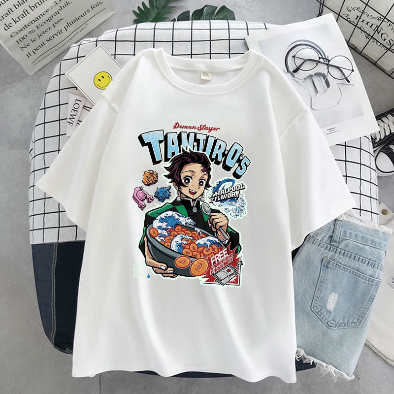 Anime Demon Slayer Tanjiro Kamado Graphic T-Shirt