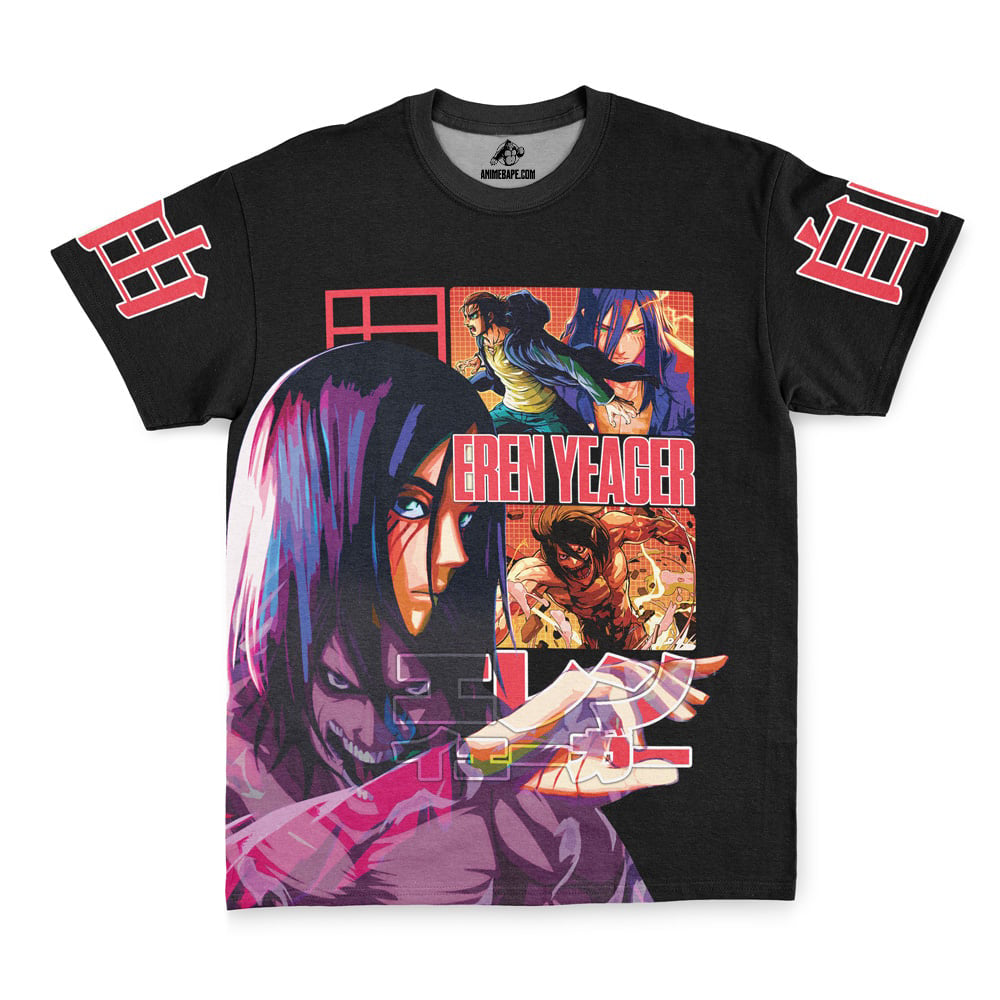 Eren Yeager V3 Attack On Titan Streetwear T-Shirt