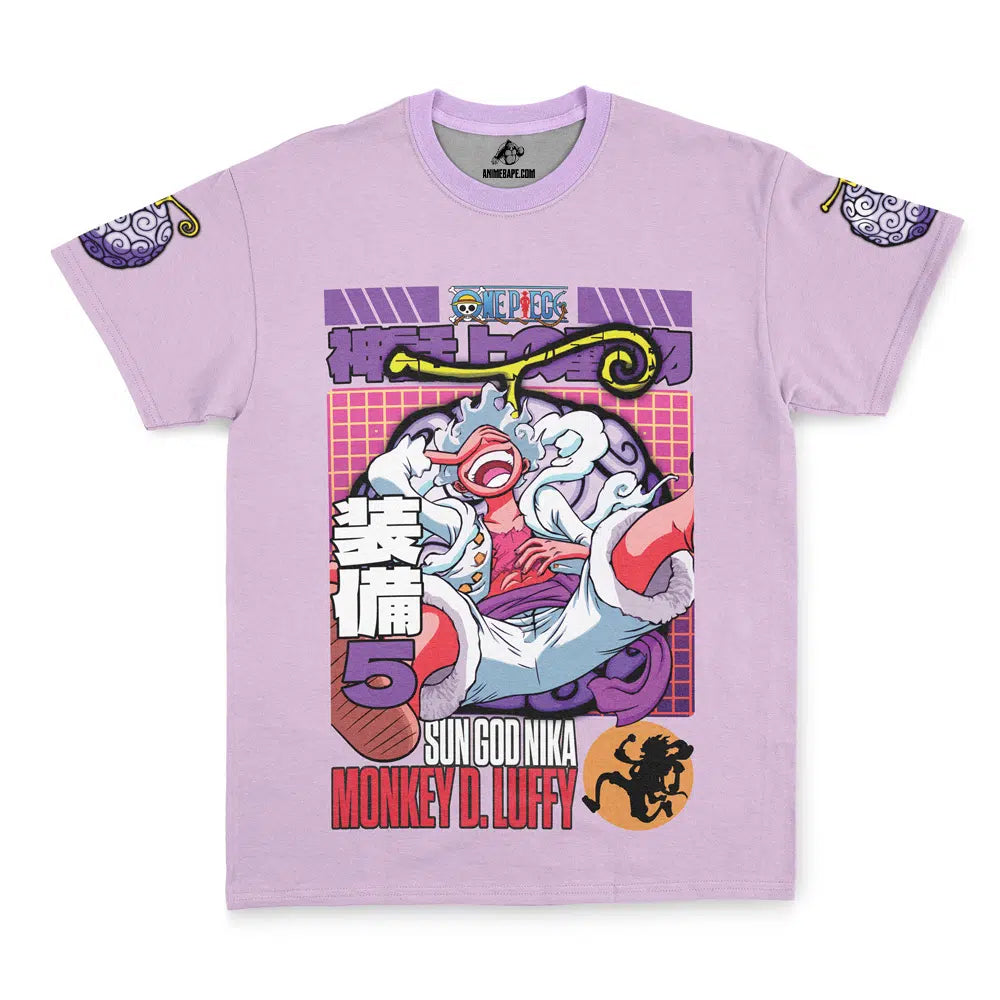 Gear 5Th Luffy V2 One Piece Streetwear T-Shirt