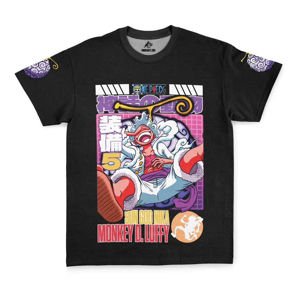 Gear 5Th Luffy V3 One Piece Streetwear T-Shirt