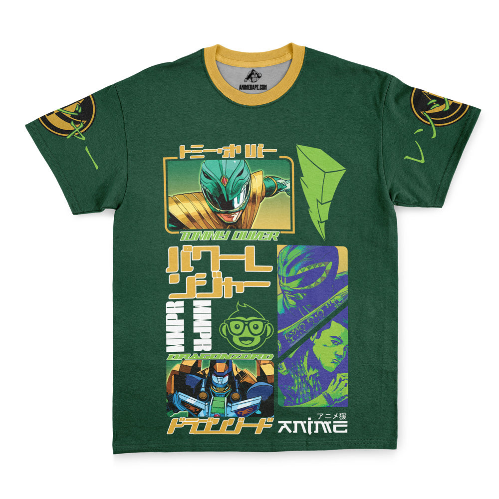 Streetwear Green Ranger Mighty Morphin Power Rangers T-Shirt