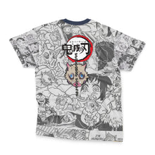 Load image into Gallery viewer, Hashibira Inosuke Manga Collage Demon Slayer Streetwear T-Shirt