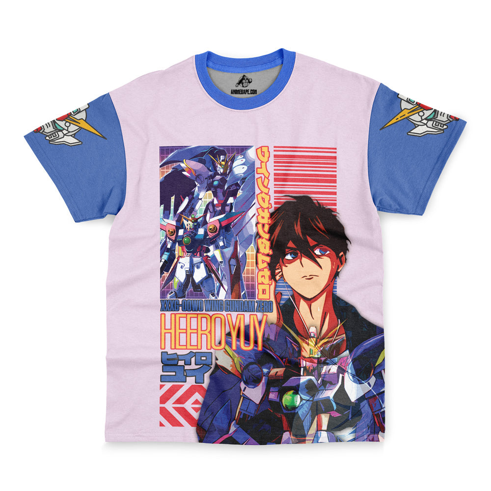 Streetwear Heero Yuya X Wing Zero Gundam Wing Endless Waltz T-Shirt