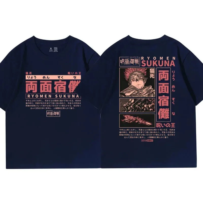 Ryomen Sukuna Cursed King Anime T-Shirt Jujutsu Kaisen Graphic