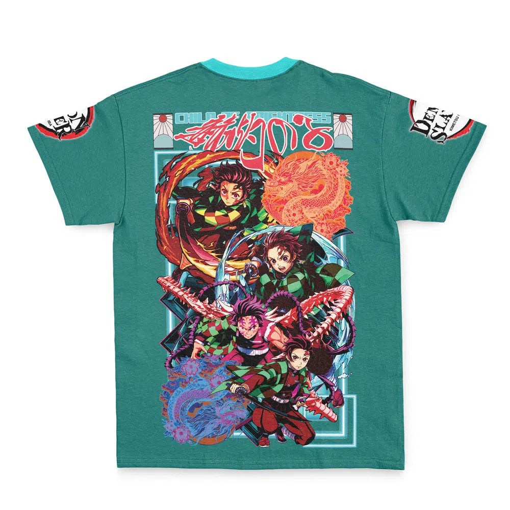 Streetwear Kamado Tanjiro V2 Demon Slayer T-Shirt