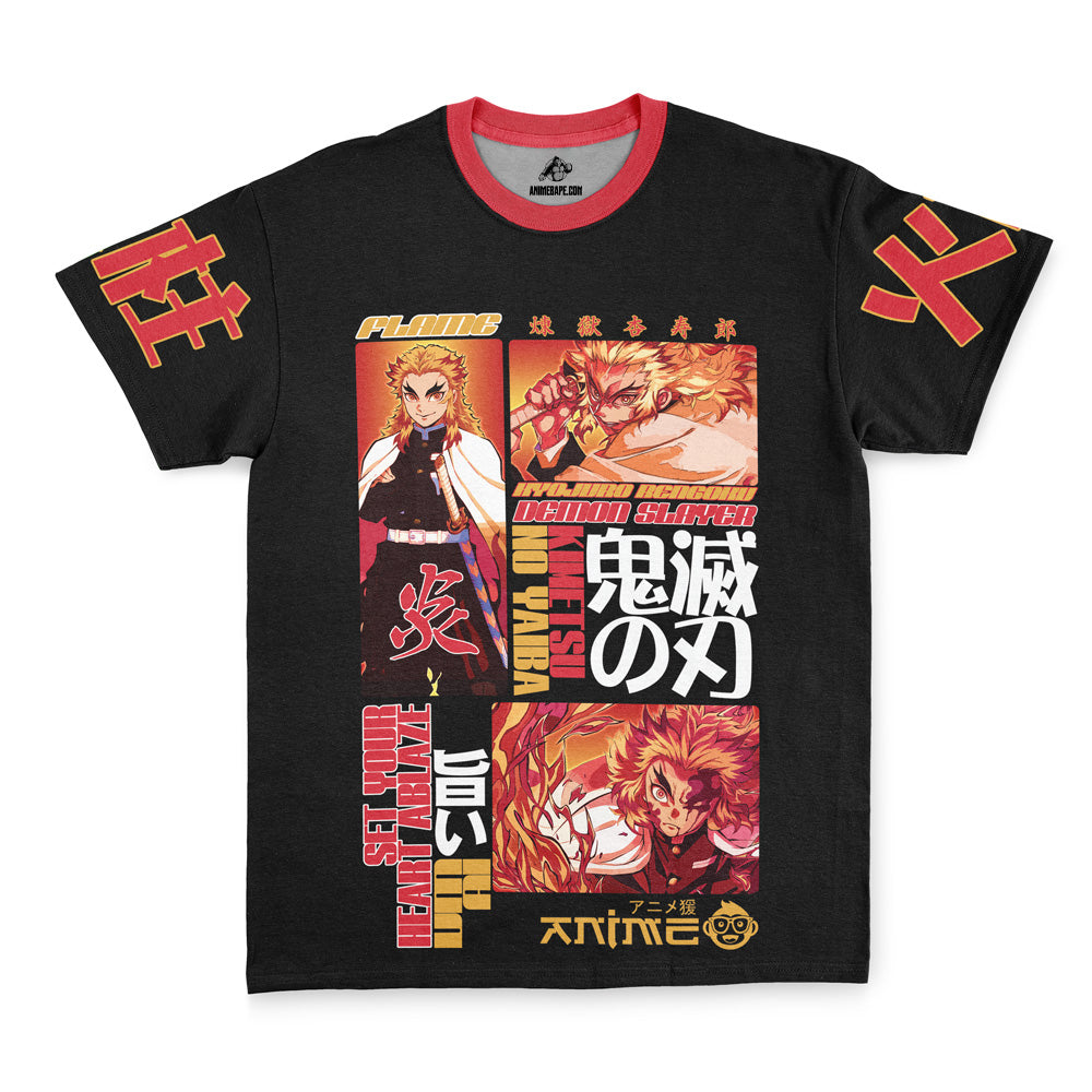 Streetwear Kyojuro Rengoku V3 Demon Slayer T-Shirt