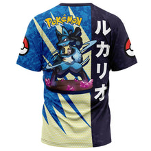 Load image into Gallery viewer, Lucario Attack Pokemon T-Shirt