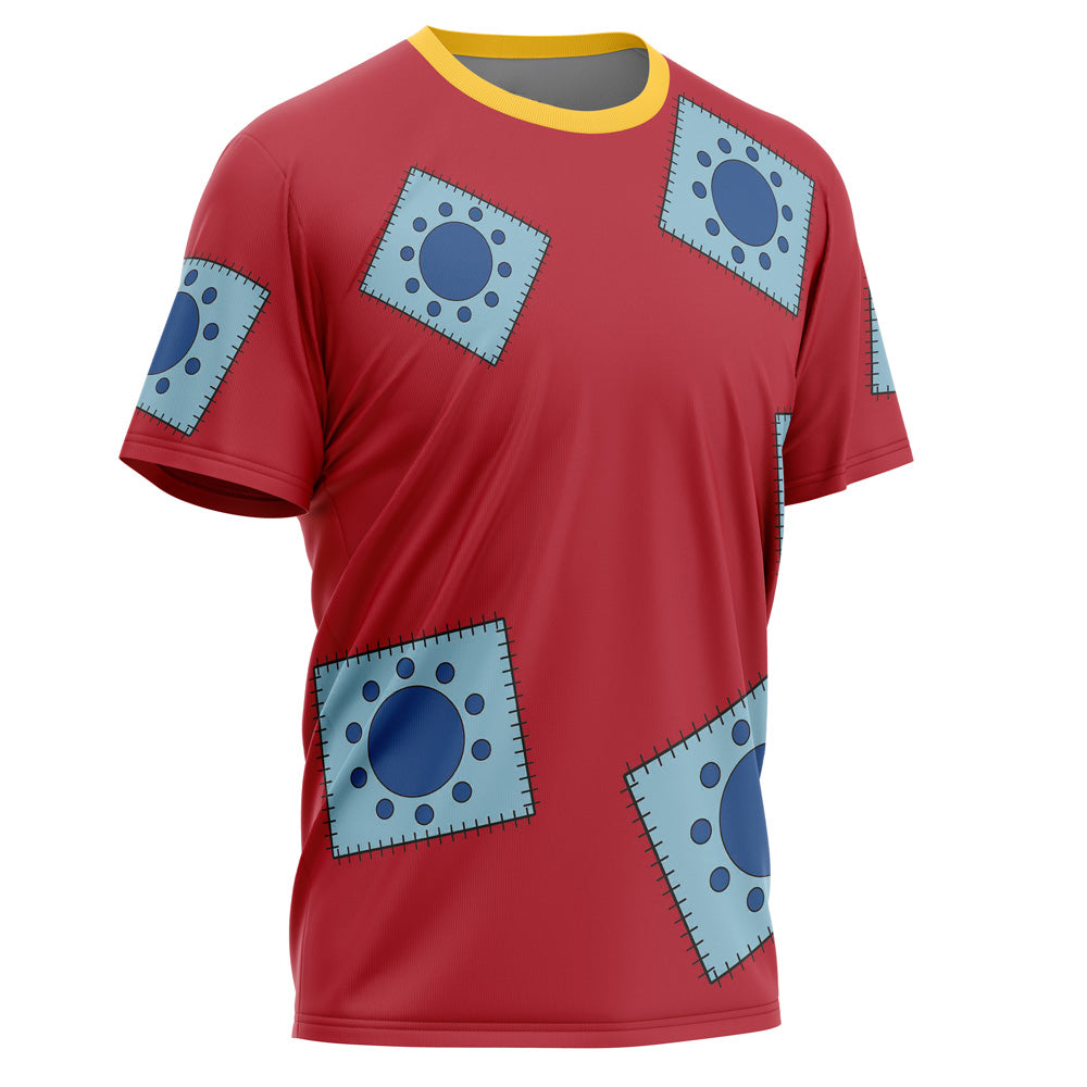 Luffy Wano Pattern One Piece Pirates T-Shirt