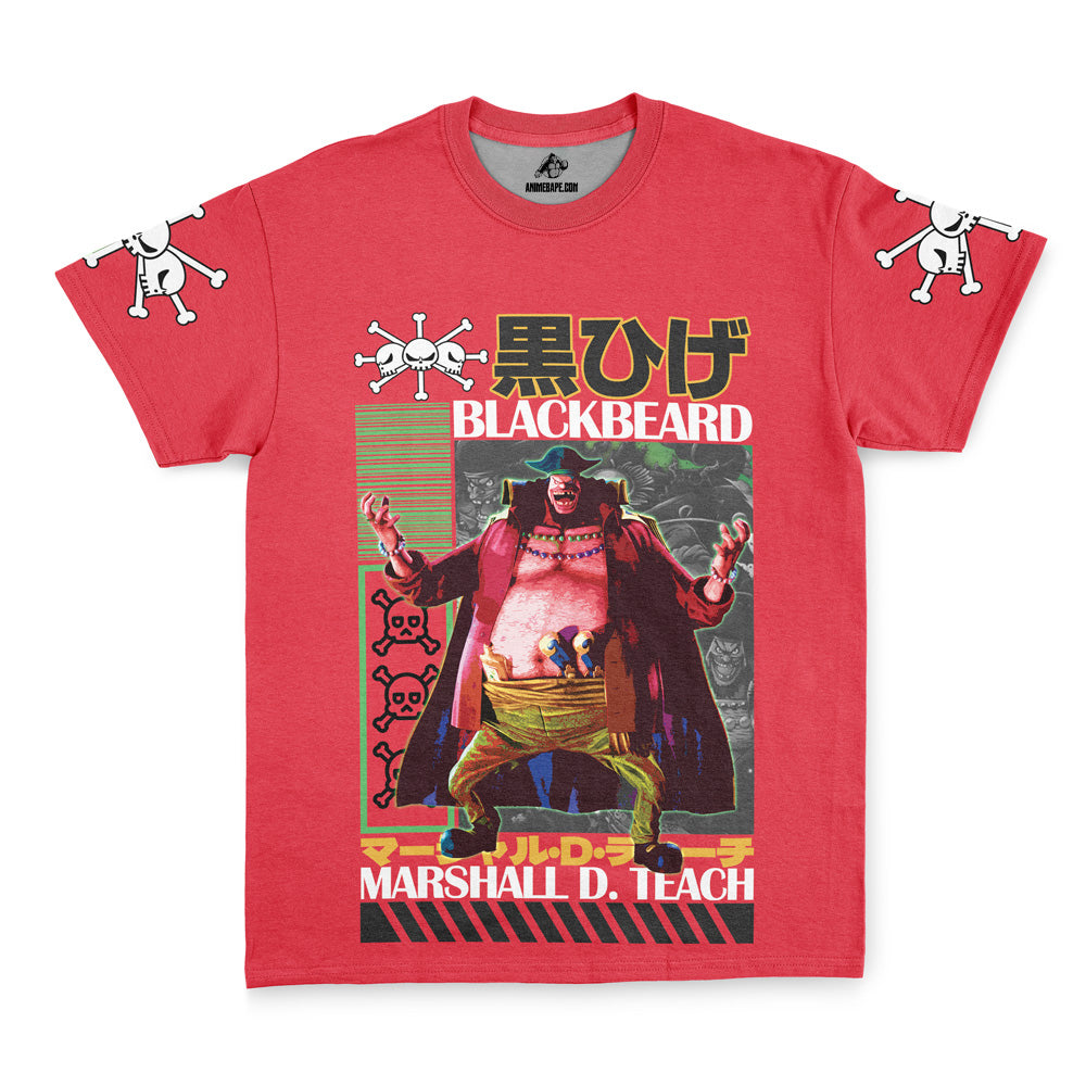 Marshall D. Teach One Piece Pirates Streetwear T-Shirt