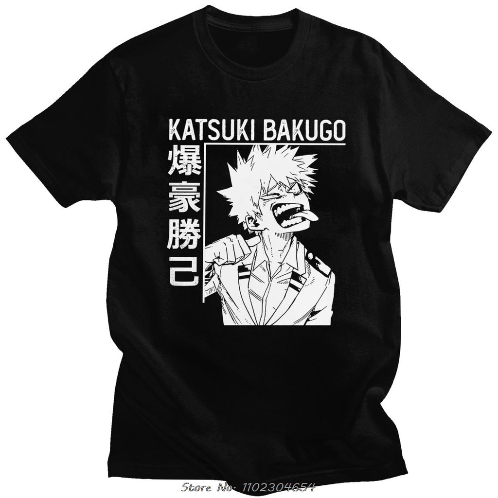 My Hero Academia Bakugo Manga Anime Tee Graphic T-Shirt