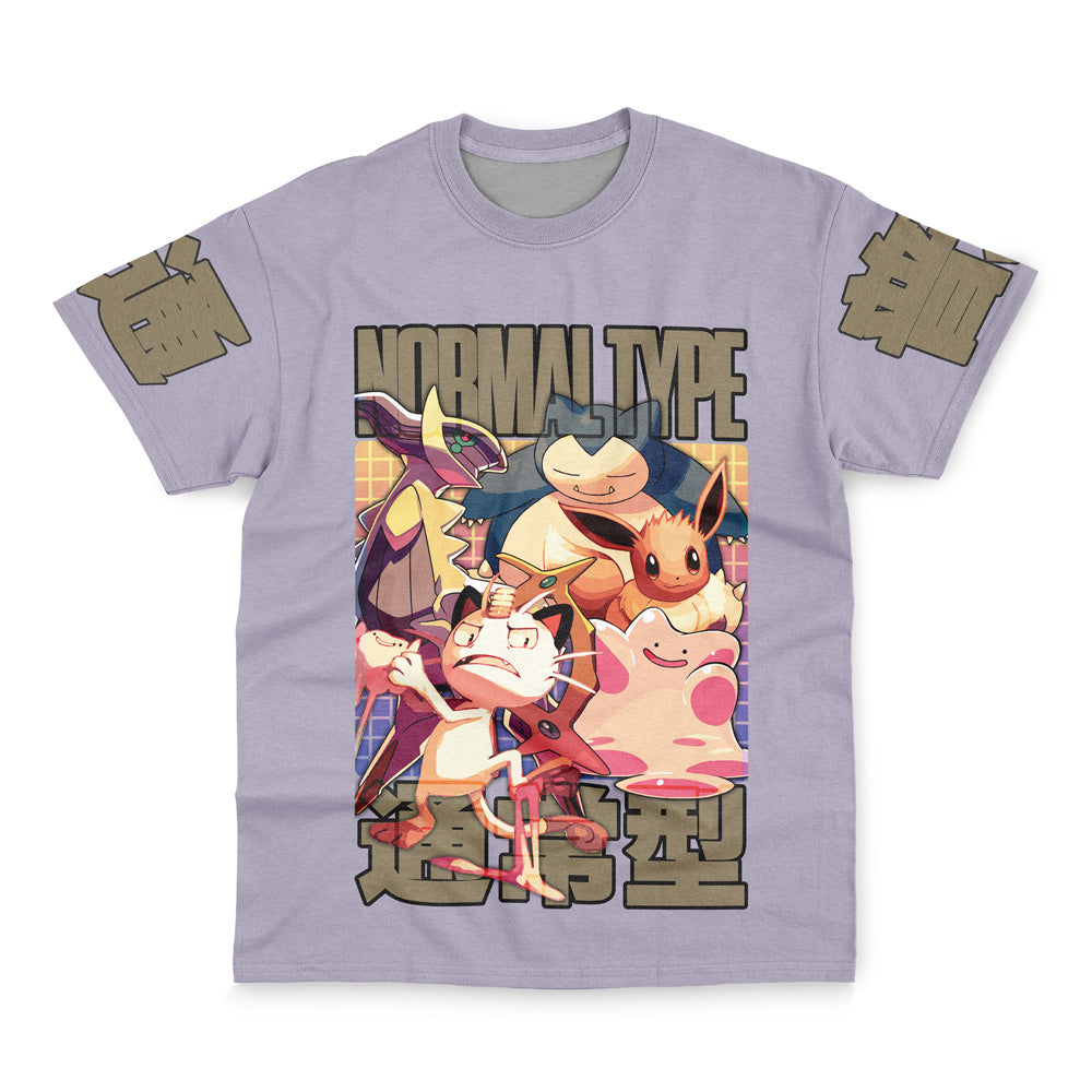 Normal Type Pokemon Streetwear T-Shirt