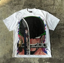 Load image into Gallery viewer, One Piece Zoro Vintage Anime Graphic Tee Oversized T-Shirt