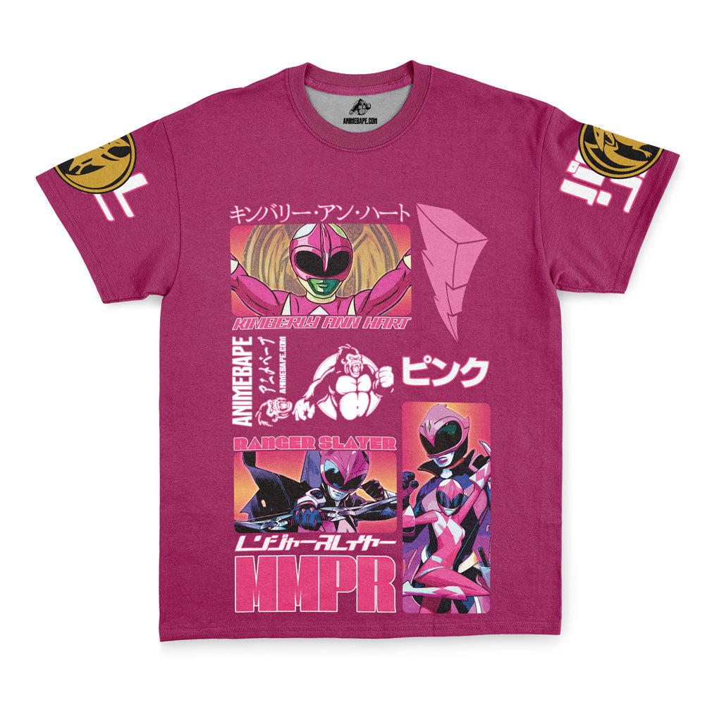 Pink Ranger Mighty Morphin Power Rangers Streetwear T-Shirt