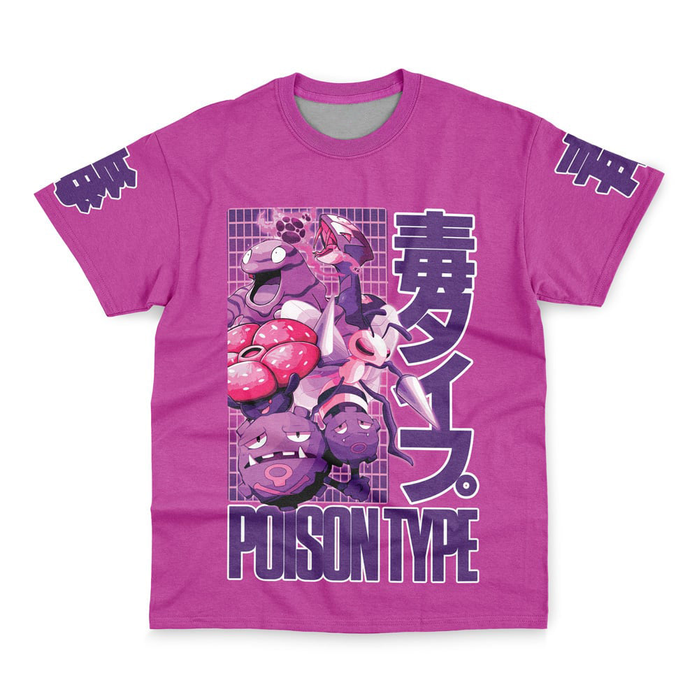 Poison Type Pokemon Streetwear T-Shirt