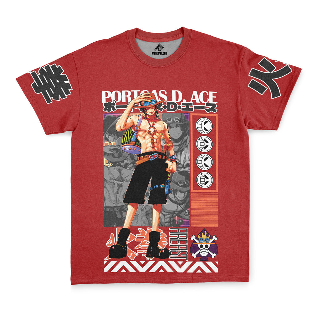 Portgas D. Ace One Piece Pirates Streetwear T-Shirt