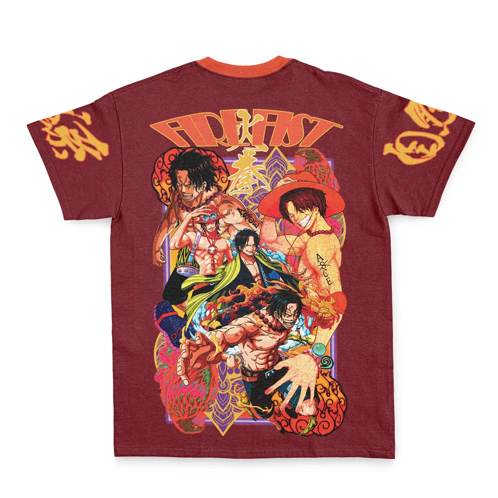 Portgas D. Ace V3 One Piece Pirates Streetwear T-Shirt