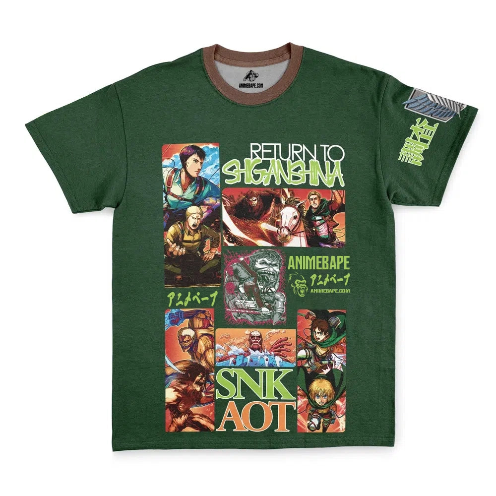 Return To Shiganshina Attack On Titan Streetwear T-Shirt