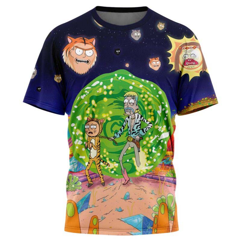 Rick And Morty Tiger King T-Shirt