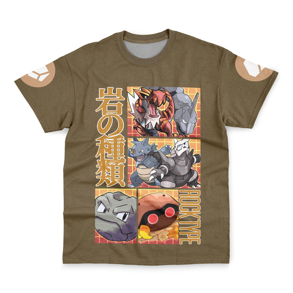Rock Type Pokemon Streetwear T-Shirt