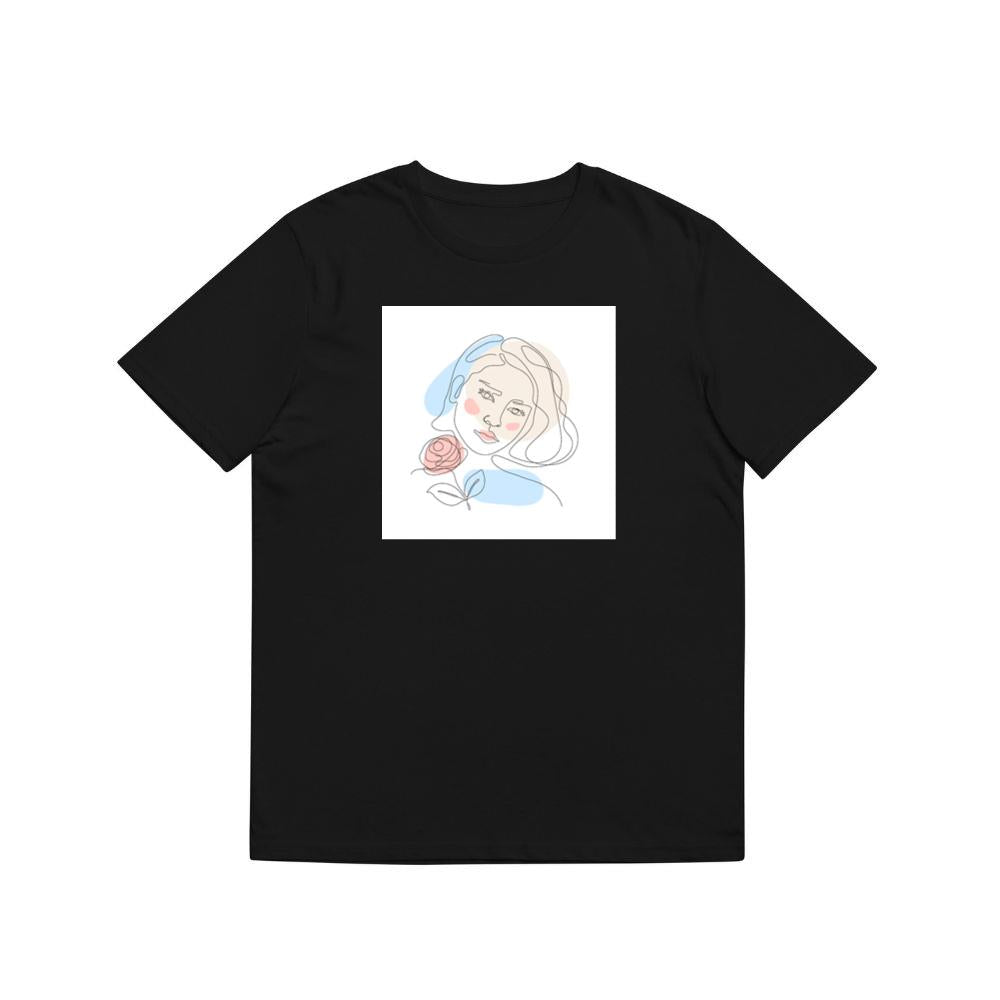 Rose Head Woman Art T-Shirts