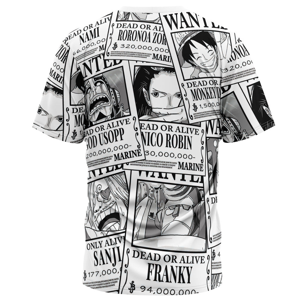 Straw Hat Wanted One Piece Pirates T-Shirt