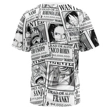 Load image into Gallery viewer, Straw Hat Wanted One Piece Pirates T-Shirt