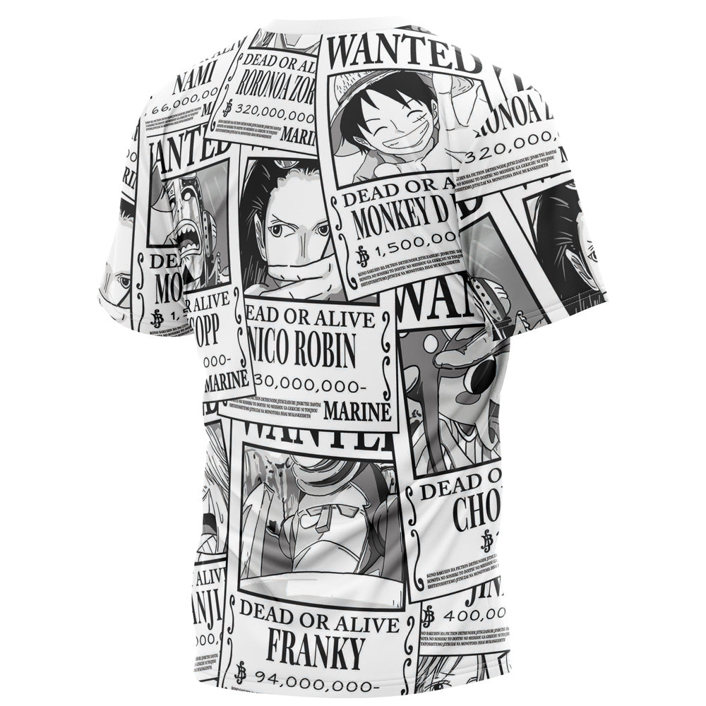 Straw Hat Wanted One Piece Pirates T-Shirt