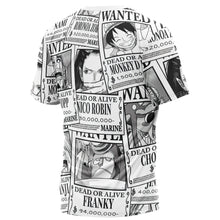 Load image into Gallery viewer, Straw Hat Wanted One Piece Pirates T-Shirt