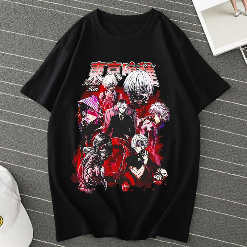 Tokyo Ghoul Kaneki Ken Anime Manga Graphic T-Shirt