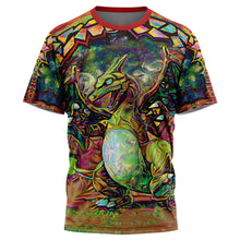Load image into Gallery viewer, Trippy Charizard Pokemon T-Shirt