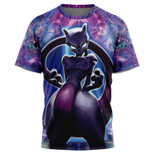Load image into Gallery viewer, Trippy Cosmic Mewtwo Pokemon T-Shirt
