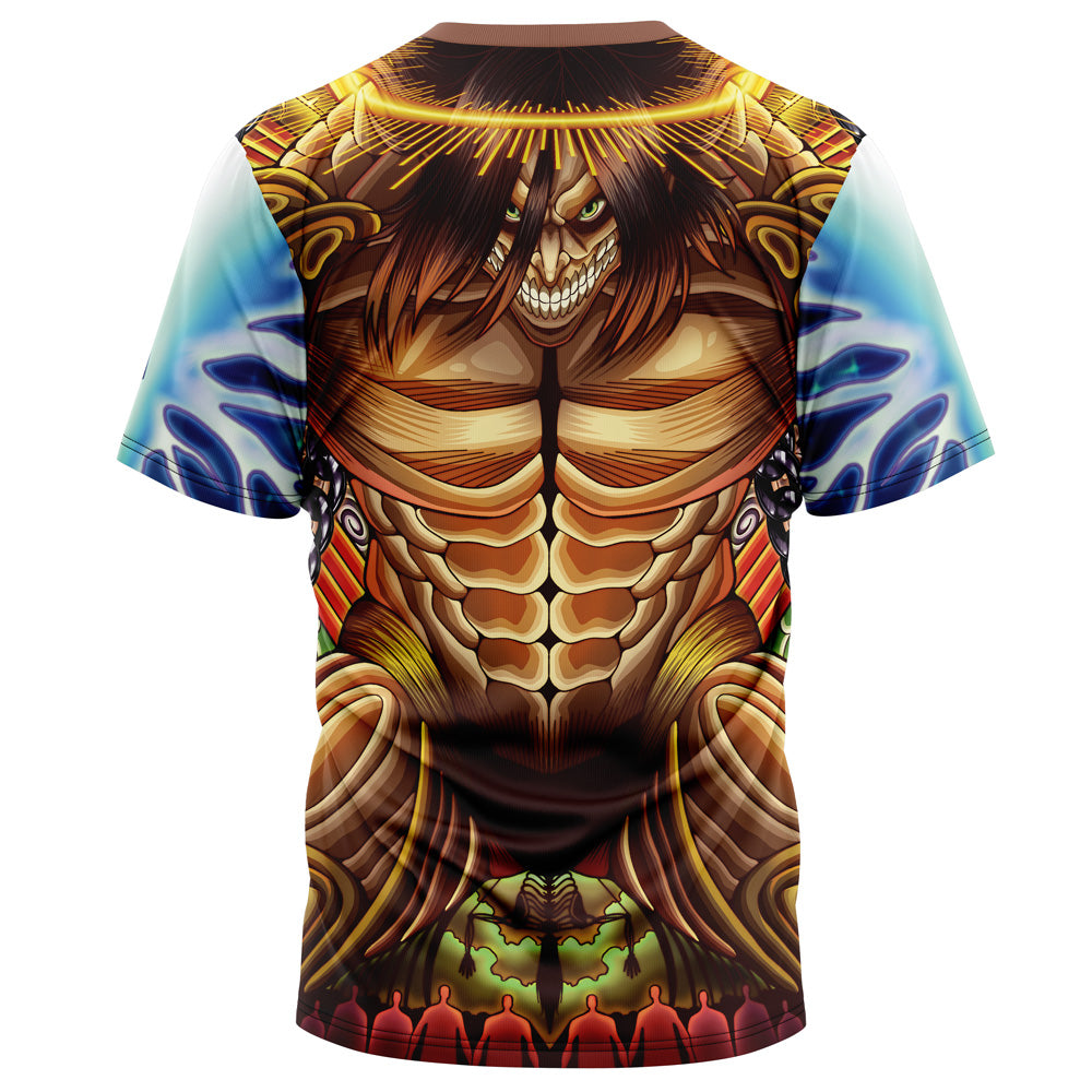 Trippy Eren Yeager Timeskip Attack On Titan T-Shirt