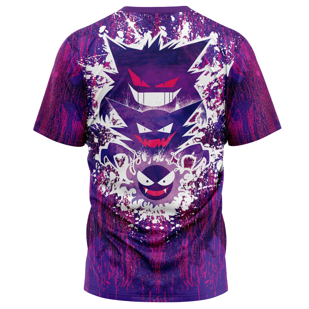 Trippy Ghostly Evolution Gastly Haunter Gengar Pokemon T-Shirt
