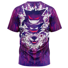 Load image into Gallery viewer, Trippy Ghostly Evolution Gastly Haunter Gengar Pokemon T-Shirt