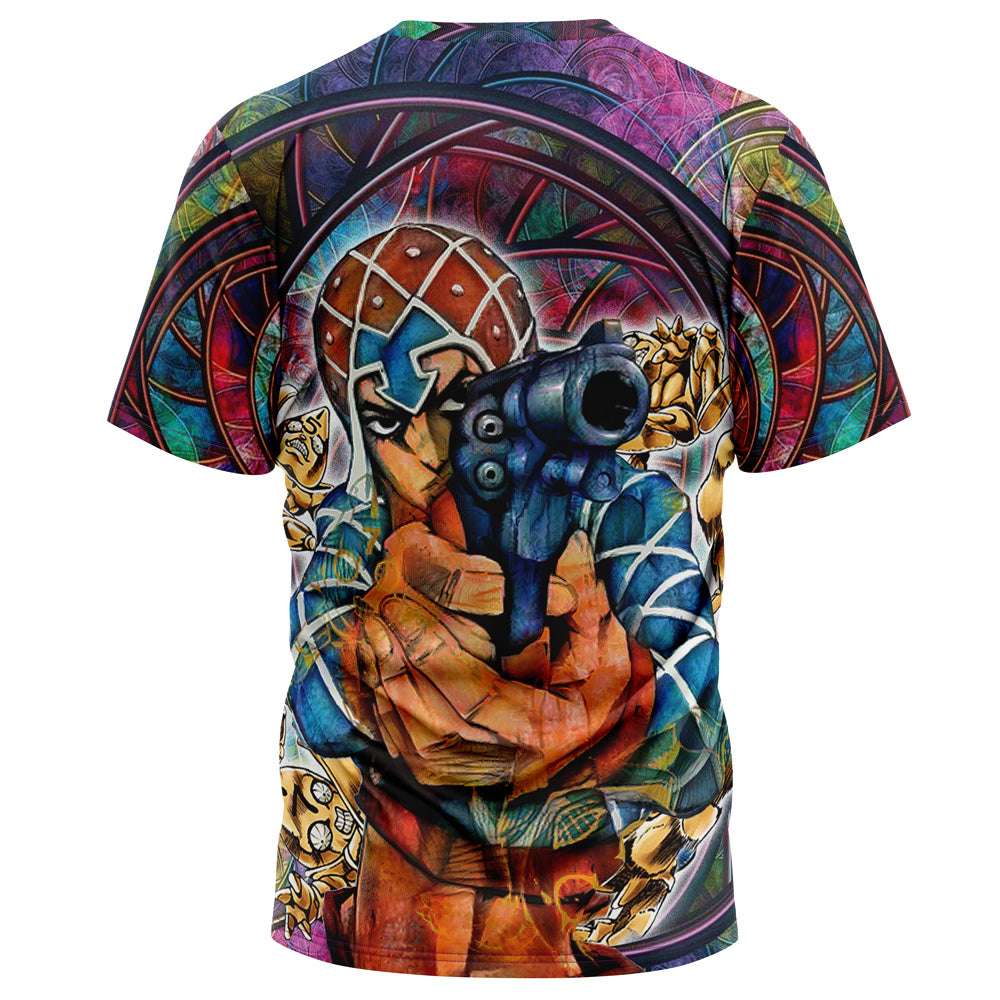 Trippy Guido Mista Six Bullets Jojo’S Bizarre Adventure T-Shirt