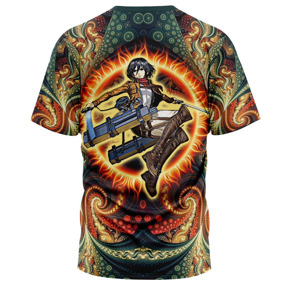 Trippy Mikasa Ackerman Attack On Titan T-Shirt