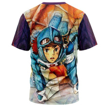 Load image into Gallery viewer, Trippy Nausicaa Of The Valley Of The Wind Studio Ghibli T-Shirt