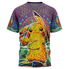 Load image into Gallery viewer, Trippy Pikachu Pokemon T-Shirt
