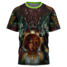 Load image into Gallery viewer, Trippy Princess Mononoke Studio Ghibli T-Shirt
