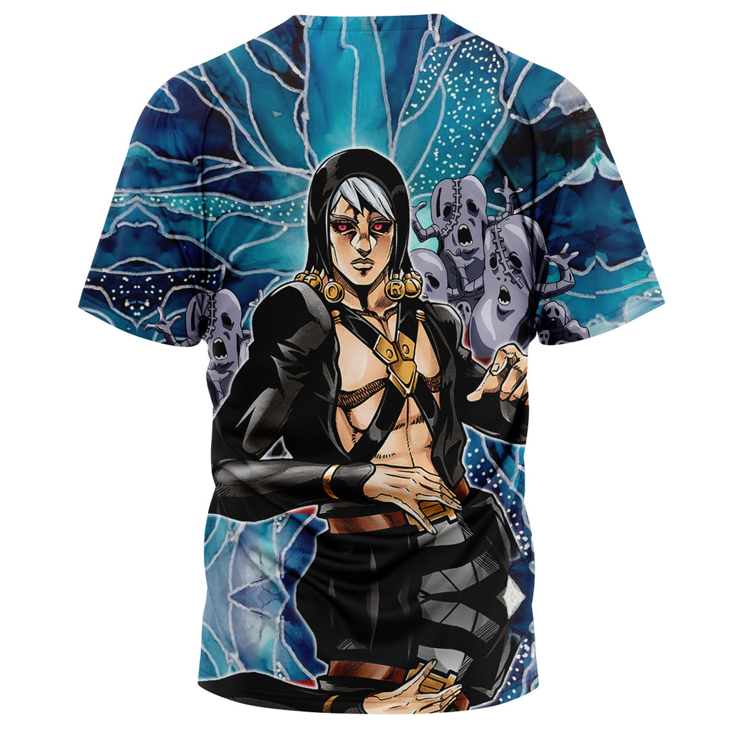 Trippy Risotto Nero Metallic Jojo’S Bizarre Adventure T-Shirt