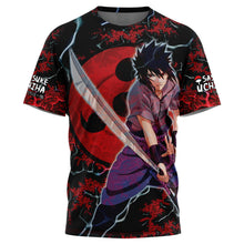 Load image into Gallery viewer, Trippy Sasuke Uchiha Naruto T-Shirt