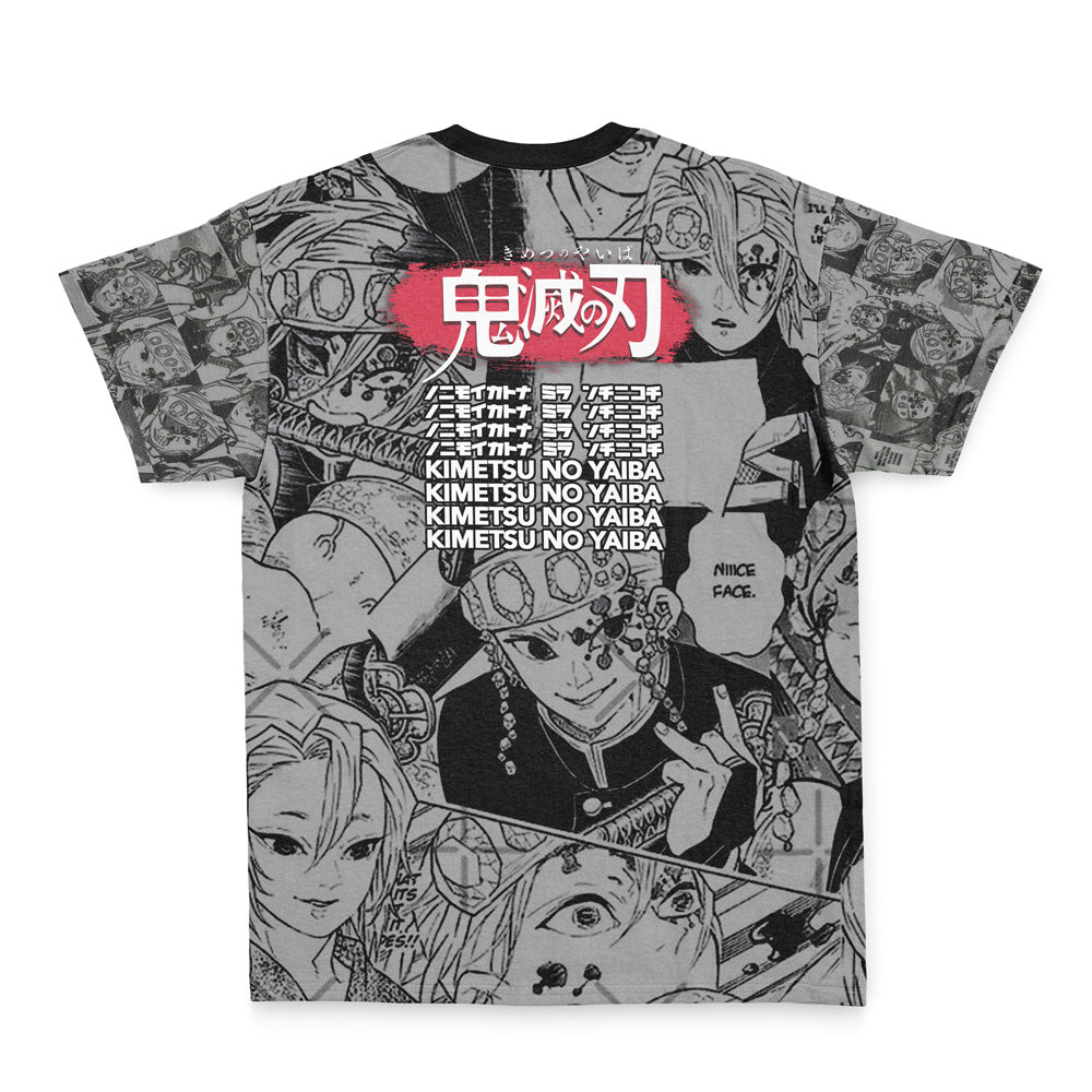 Tengen Uzui Manga Collage Demon Slayer Streetwear T-Shirt