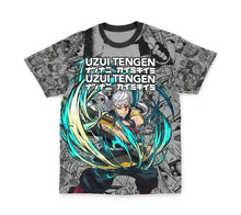 Load image into Gallery viewer, Tengen Uzui Manga Collage Demon Slayer Streetwear T-Shirt