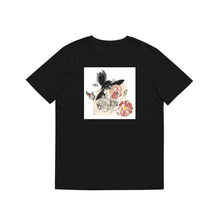 Load image into Gallery viewer, Vintage Woman with Hat, Flowers, and Butterflies T-Shirts